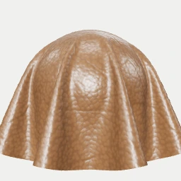 Vollnarbiges Leder - 3D Kugel